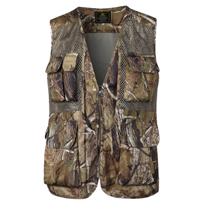 Men's Realtree Camo Hunting Vest Multi-Pocket Breathable Mesh <b>Back</b> Tactical Fishing Outdoor Safari Wholesale OEM Available - Product Image 1