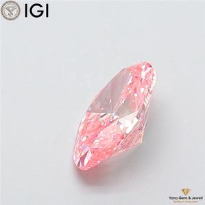 เพชร CVD ผลิตในห้องปฏิบัติการ สีชมพูสดใส ระดับความสะอาด VS1 ได้รับการรับรองจาก IGI รูปทรงวงรี น้ำหนัก 1.50 กะรัต สำหรับงานเครื่องประดับมืออาชีพ - Product Image 5