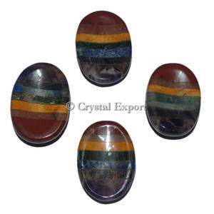 Vente de gros Pierre naturelle Vesonite Thumb Worry Stone Pierre de palmier en cristal de guérison polie pour le soulagement de l'anxiété, la méditation, le Reiki et les cadeaux - Product Image 3