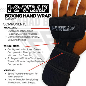 Bandages de boxe unis de couleur unie, les plus récents, très vendus, à application rapide, du meilleur fournisseur, en matière douce au toucher, pour la protection. - Product Image 5