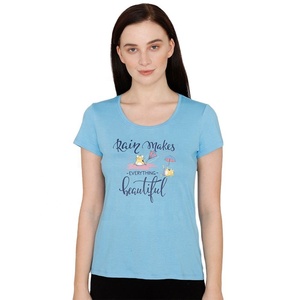 Top t-shirt décontracté solide coupe ample entraînement recadrée pull chemise pour femmes personnalisé Fitness entraînement femmes col rond t-shirt - Product Image 5