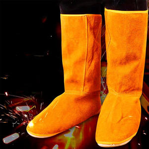 Custom Safety Shoes Welding Safety Boots Shoes Leather Boot Steel <b>Toe</b> Work Safety Shoes for Men - Product Image 2