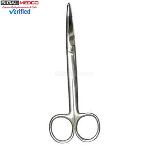 Juego de 2 Tijeras Mayo Estándar de 5.5 Pulgadas, Rectas y Curvas, de Acero Inoxidable, Manuales, con Certificación CE, Instrumentos Quirúrgicos para Tejidos Precisos - Product Image 5