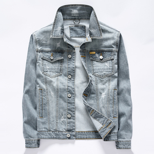 New Fashion Design High Quality Sustainable Casual Slim Fit <b>Men</b> <b>Denim</b> <b>Jacket</b> Casual Waterproof Outdoor Wear <b>Men</b> <b>Denim</b> <b>Jacket</b> - Product Image 4