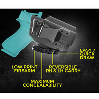 Kit de fixation Kydex pour holster de transport dissimulé IWB, accessoire d'aile d'holster tactique, ensemble de quincaillerie de rétention réglable