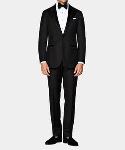 Traje de Hombre Negro Elegante de Satén de Alta Calidad Hecho en Pakistán, Traje de Hombre Negro Moderno, Formal, Casual, para Boda, Corte Entallado - Product Image 4