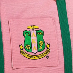 Bolsa de Mano Tipo Tote de Lona Rosa Verde AKA Shield, Gran Capacidad, para Compras, con Cierre, para Viaje, para Mujer - Product Image 6