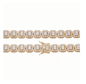 Collar con Colgante de Cadena de Tenis de Moissanita de Alto Brillo para Hombres y Mujeres - Product Image 6