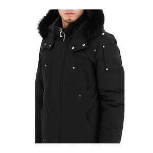 Chaqueta Acolchada de Algodón para Hombre, Cálida para Otoño, con Capucha, Cierre de Cremallera Resistente al Viento, Diseño con Estampado Animal - Product Image 3