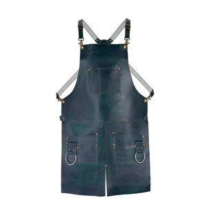 <b>Apron</b> for Kitchen <b>BBQ</b> Grill Bulk Factory Direct Supply Waterproof Leather <b>Apron</b> for Chef LPN-0243 - Product Image 1