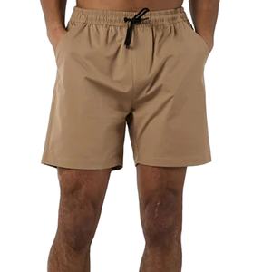 Shorts de Playa para Hombre de Secado Rápido, Transpirables, Ecológicos, Antiarrugas, con Cordón en la Cintura, Opción de Logotipo Frontal, 100% Poliéster, OEM - Product Image 1