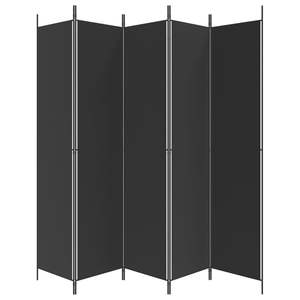 ฉากกั้นห้องผ้าสีดำ 5 แผง ขนาด 98.4"x86.6" พร้อมฉากกั้น - Product Image 4