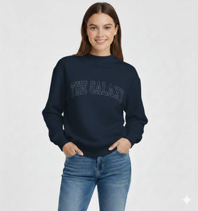 Womens Orange <b>Mock</b> <b>Neck</b> Sweatshirt Oversized Casual Fleece Pullover Winter Streetwear <b>Top</b> - Product Image 6