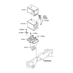 Grandeur/Azera New <b>Batteries</b> 371803V000 - Product Image 2