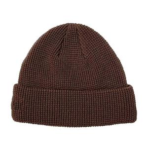Custom Logo Hand Drawn Jacquard Ribbed Cuff <b>Beanie</b> Solid Color Thick Knitted Winter Skull Cap Unisex Warm Casual Daily Hat - Product Image 3