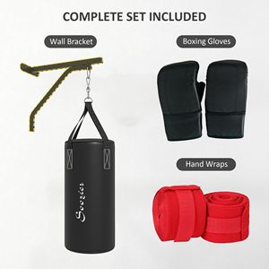 Support mural pour sac de frappe vide avec gants de boxe, ensemble de fixation pour sac de frappe lourd pour l'entraînement de Muay Thai et de MMA - Product Image 4