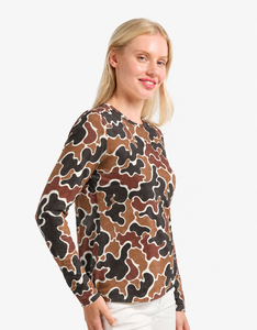 Camiseta de Manga Larga con Camuflaje para Mujer, al por Mayor, Premium, Informal, Diseño Personalizado, Ropa de Marca Privada - Product Image 4