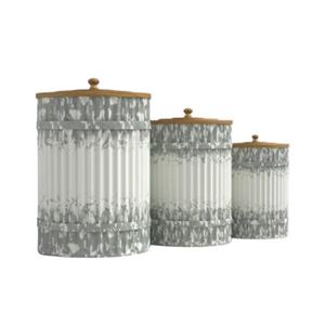 กล่องใส่คุกกี้คุณภาพดี ชุบสังกะสี รูปทรงกลม ดีไซน์สวยงาม กระป๋องโลหะชุบสังกะสี ใช้สำหรับเก็บอาหาร - Product Image 1