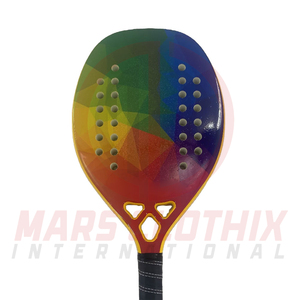 Raqueta de pádel deportiva profesional en venta, cara de fibra de carbono, mango de agarre suave, raqueta de pádel con peso equilibrado - Product Image 5