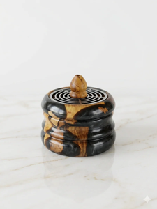 Nouveau Brûleur d'encens Bakhoor en bois et résine naturelle écologique Mubkhar, design moderne pour l'intérieur, idéal pour le Ramadan et l'Aïd - Product Image 6