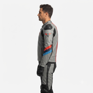Unisex BM Cowhide/Kangaroo Track/Riding Perforated Polyester/Cotton Motorbike <b>Racing</b> <b>Jacket</b> CE Approved Plus Size Waterproof - Product Image 5