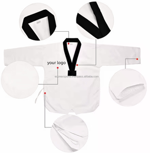 High Quality <b>Light</b>-Weight 100% Cotton Karate Uniform New Style Training Suit with Custom Logo for Men with Stretch Feature - Product Image 6