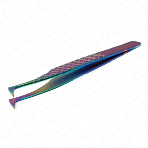 Professional Stainless Steel Eyelash Extension Tweezers Wholesale Price Diamond Grip Rainbow Volume Lash <b>Precision</b> <b>Tool</b> Kit - Product Image 3