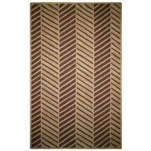 Tapis en jute tressé, écologique, antidérapant, à poils plats, rectangulaire, pour intérieur, design géométrique brun doré, durable - Product Image 5