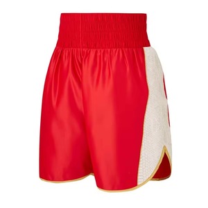 OEM ODM Boxing Trunks Custom Logo Sublimation Printed Polyester Satin Mesh Lining Fight Shorts Wholesale Factory - Product Image 5