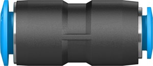 Nuevo Conector Neumático de Empuje Directo, Acoplador Recto de Plástico Negro/Azul, Accesorio Industrial para Tuberías de Aire, Diámetro Exterior 10mm/8mm - Product Image 3