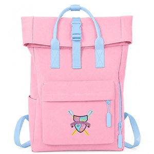 Gamma Phi Delta Sorority <b>Backpack</b> Roll Top Casual Style Large Capacity Shoulder Straps School <b>Backpack</b> Travel Bag for Girls - Product Image 4