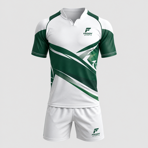 Ensembles de maillots de rugby personnalisés par sublimation pour hommes, durables, à séchage rapide, uniformes d'équipe de rugby respirants, vêtements de sport d'entraînement - Product Image 1
