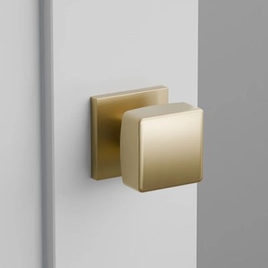Stylish Solid Brass Knob with Backplate High Quality <b>Dummy</b> Design for Door Knob Furniture Passage Privacy Hardware Home Office - Product Image 3