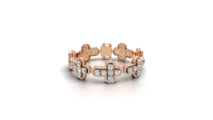 Moissanite Diamond Clover Charm <b>Bracelet</b> 925 Sterling <b>Silver</b> Hip Hop Luxury <b>Bracelet</b> for Women & Men - Product Image 1
