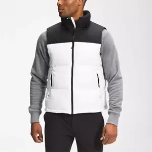 Veste d'hiver professionnelle en coton chaud sans manches, gilet matelassé léger en duvet, vente en gros, personnalisation OEM - Product Image 1