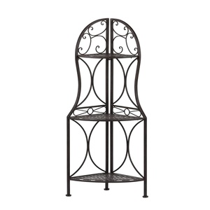 High Selling Metal Corner Plant Stand With Three Tier Curved <b>Shelves</b> For Indoor And Balcony & Garden Decor Customized Size - Product Image 6