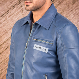 Vente en gros Veste en cuir véritable élégante pour hommes de qualité supérieure avec col montant Gamme exclusive de design à la mode - Product Image 5