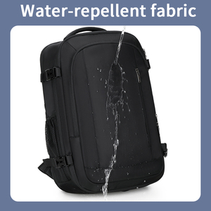 POSO Business Commute 17 Inch Laptop <b>Bag</b> Striped Zipper Waterproof Fabric Wet Dry Separation Vacuum <b>Compression</b> Tactical - Product Image 3