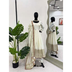 Vestido de fiesta XL con Secuencia de hilo Trabajo de borde de encaje - Product Image 1