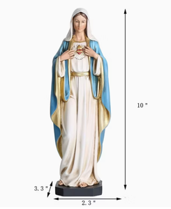 Estátua Religiosa da Virgem Maria em Resina Impressa em 3D, Pintada à Mão, de Alta Qualidade para Decoração de Casa/Envio Rápido - Product Image 4