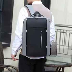 Sac à dos pour ordinateur portable 15,6 pouces personnalisable avec logo, imperméable, en tissu Oxford, pour affaires, décontracté, école, voyage, avec port USB, uni - Product Image 2