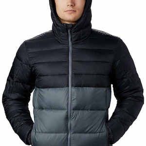 Veste matelassée en duvet de canard noir pour hommes, col montant, manches longues, style rue haute pour la saison d'hiver, au prix de gros - Product Image 3