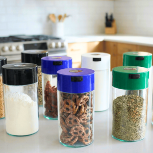 Recipiente Hermético de Grado Alimenticio con Cierre de un Toque, 1.3L, a Prueba de Humedad y Olores, para Alimentos Secos - Product Image 1