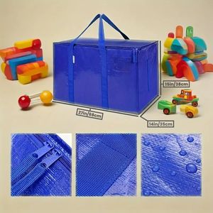 Borsa Mobile Oversize con Manico Rinforzato, Borsa Portaoggetti Resistente per Vestiti e Traslochi, Borse Multiuso per Stoccaggio - Product Image 3