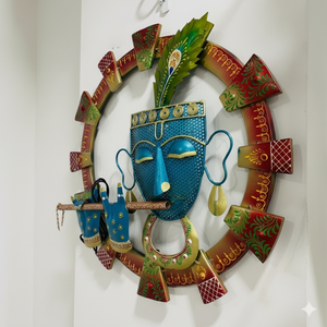 Décoration Murale Métallique Artisanale Style Art Déco Écologique pour Diwali et Célébrations de Régime de Retraite – Idéale pour la Maison et l'Hôtel - Product Image 3