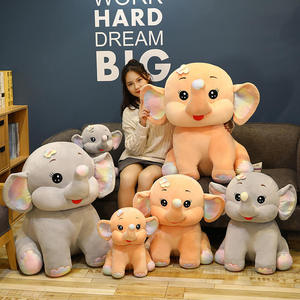 Peluche de Elefante Personalizado Premium 2026, Suave y Adorable, Animales de Peluche para Bebés, Diseño con Logotipo OEM, Relleno de Algodón PP - Product Image 4