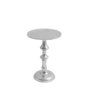 Decorative Candle Stand for Home Decor Silver Finished Casted Aluminium Candle Pillar Holder Handmade Customized - Product Image 1