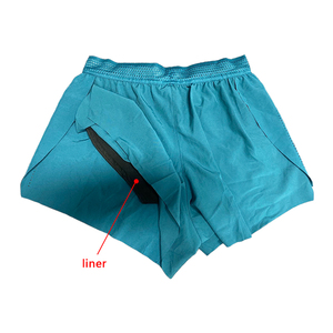 Pantalones Cortos Deportivos para Hombre, para Correr, Entrenamiento, Gimnasio, Transpirables, Cintura Elástica, Diseño Asimétrico - Product Image 3