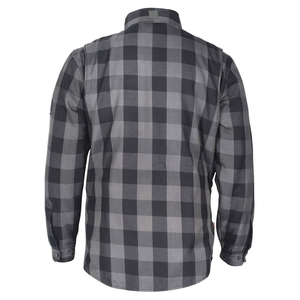 เสื้อเชิ้ตผ้าแฟลนเนลผู้ชายแขนยาวทรงสปริงปี 2026 สไตล์ OEM ผ้าฝ้าย 100% กันยับ ปักโลโก้ได้ตามสั่ง - Product Image 4