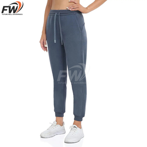 Pantalones deportivos casuales tipo cargo para mujer, de lona, de verano, planos, a rayas, con bloques de color, cintura media elástica, ecológicos, cortavientos, patchwork, personalizados - Product Image 2